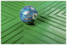 Пластиковая уличная модульная плитка ECOPLAST, зеленая