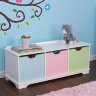 Скамья с выдвижными ящиками KidKraft, пастель
