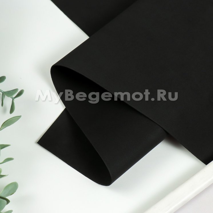 Иранский фоамиран 1 мм 60х70см, черный #195