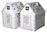 Детский картонный домик-раскраска Бибалина