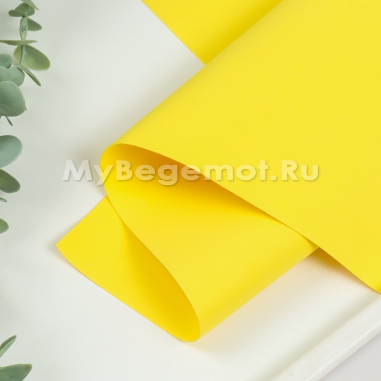 Иранский фоамиран 1 мм 60х70см, желтый #112