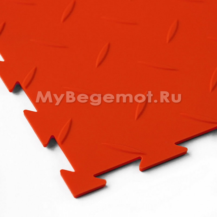 Модульное напольное ПВХ покрытие SENSOR RICE 5 мм, RAL 3020, красный.