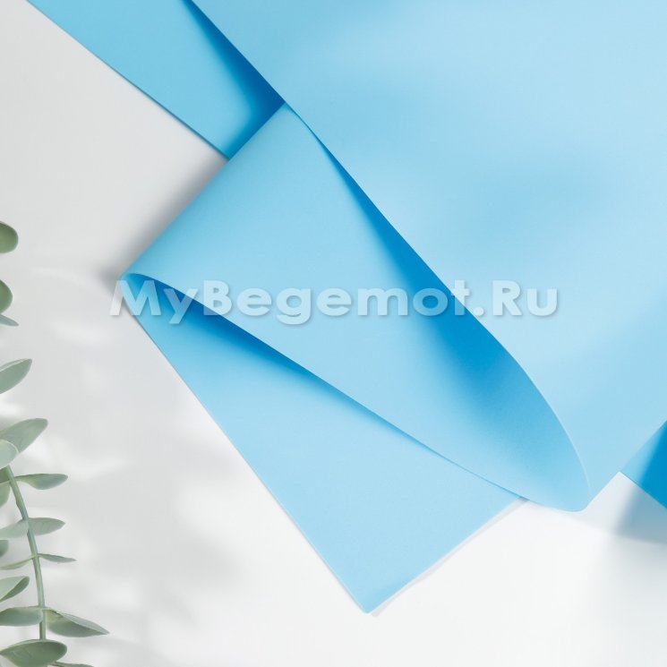 Иранский фоамиран 1 мм 60х70см, голубой #165