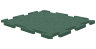 Резиновая плитка на пазлах RUBBLEX PUZZLE 1000х1000х25 мм, зеленая