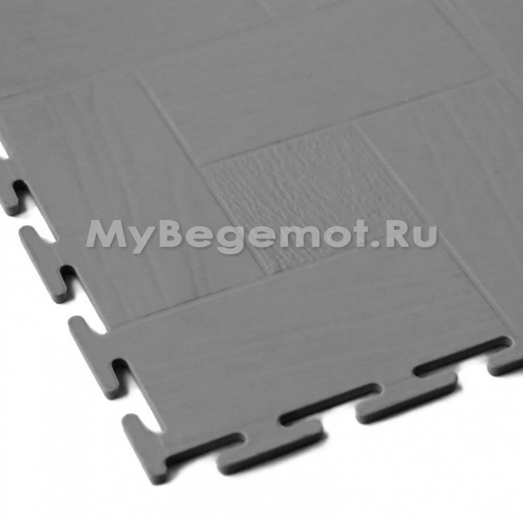 Модульное напольное ПВХ покрытие SENSOR WOOD, RAL 7037, серый.