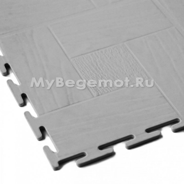 Модульное напольное ПВХ покрытие SENSOR WOOD, RAL 7035, светло-серый.