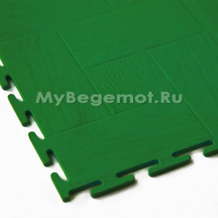 Модульное напольное ПВХ покрытие SENSOR WOOD, RAL 6029, зеленый.