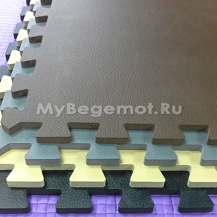Полы для тренажерного зала 100х100x1 см. 55 Shore A