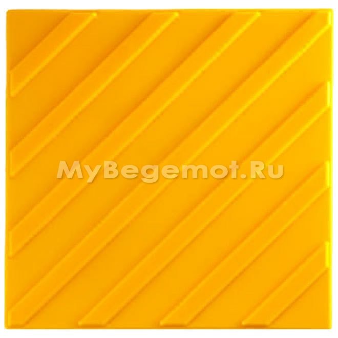 Тактильная плитка из ТПУ. Диагональный риф.