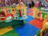 Мягкий пол в детскую комнату, коврики-пазлы из ЭВА 50х50x1 см, синий