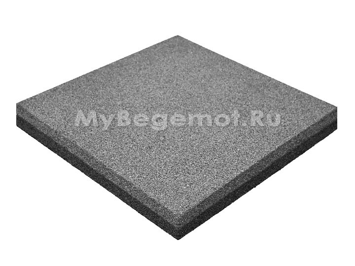 Резиновая плитка  M-KORT STANDART, 500x500х15 мм, серая